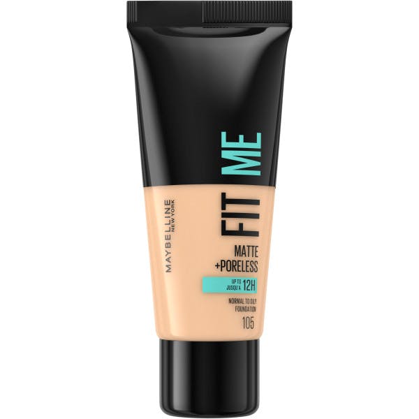 Maybelline Fit Matte & Poreless Foundation 105 Natural Ivory - Maybelline Mvbeauty - 3600531324483
