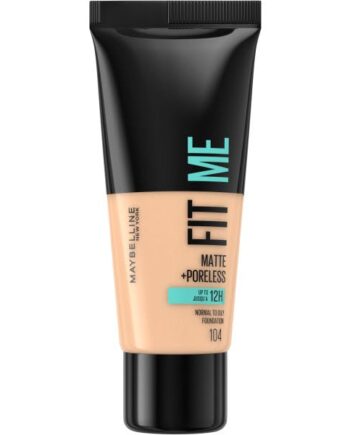 Maybelline Fit Matte & Poreless Foundation 104 Soft Ivory - Maybelline Mvbeauty  - 3600531369408