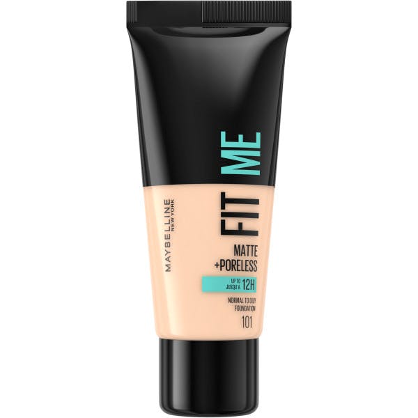 Maybelline Fit Matte & Poreless Foundation 101 True Ivory - Maybelline Mvbeauty - 3600531544638
