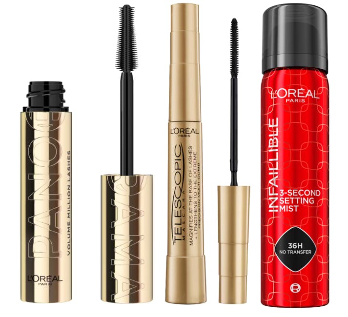 Sort Amp Oral Paris Volume Million Lashes Panorama Mascara Black Telescopic Mascara Black Infaillible Second Setting Mist - Mvbeauty - 0000030149649