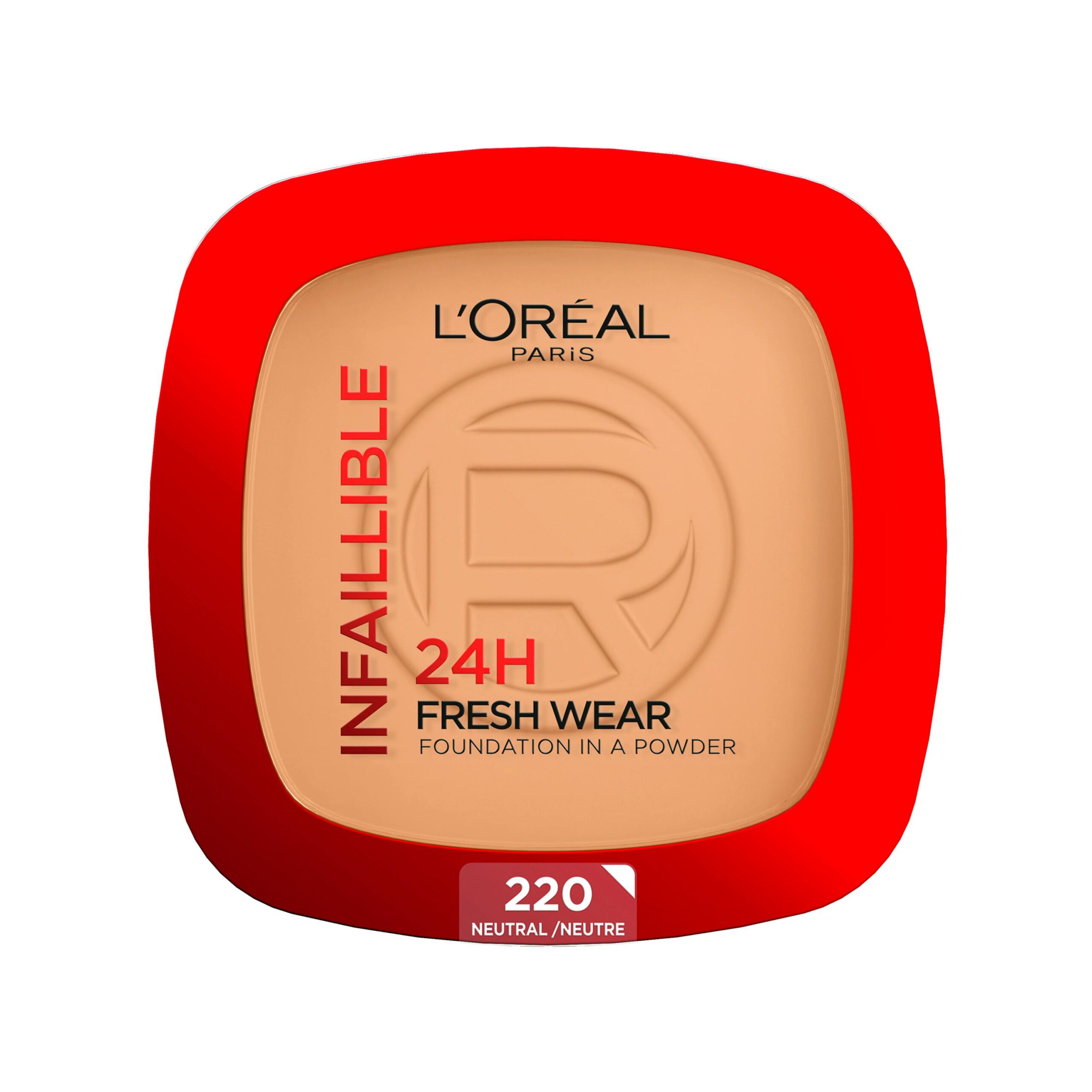 Amp Oral Paris Infallible 24h Fresh Wear Powder Foundation 220 Neutral - Mvbeauty - 3600523951895