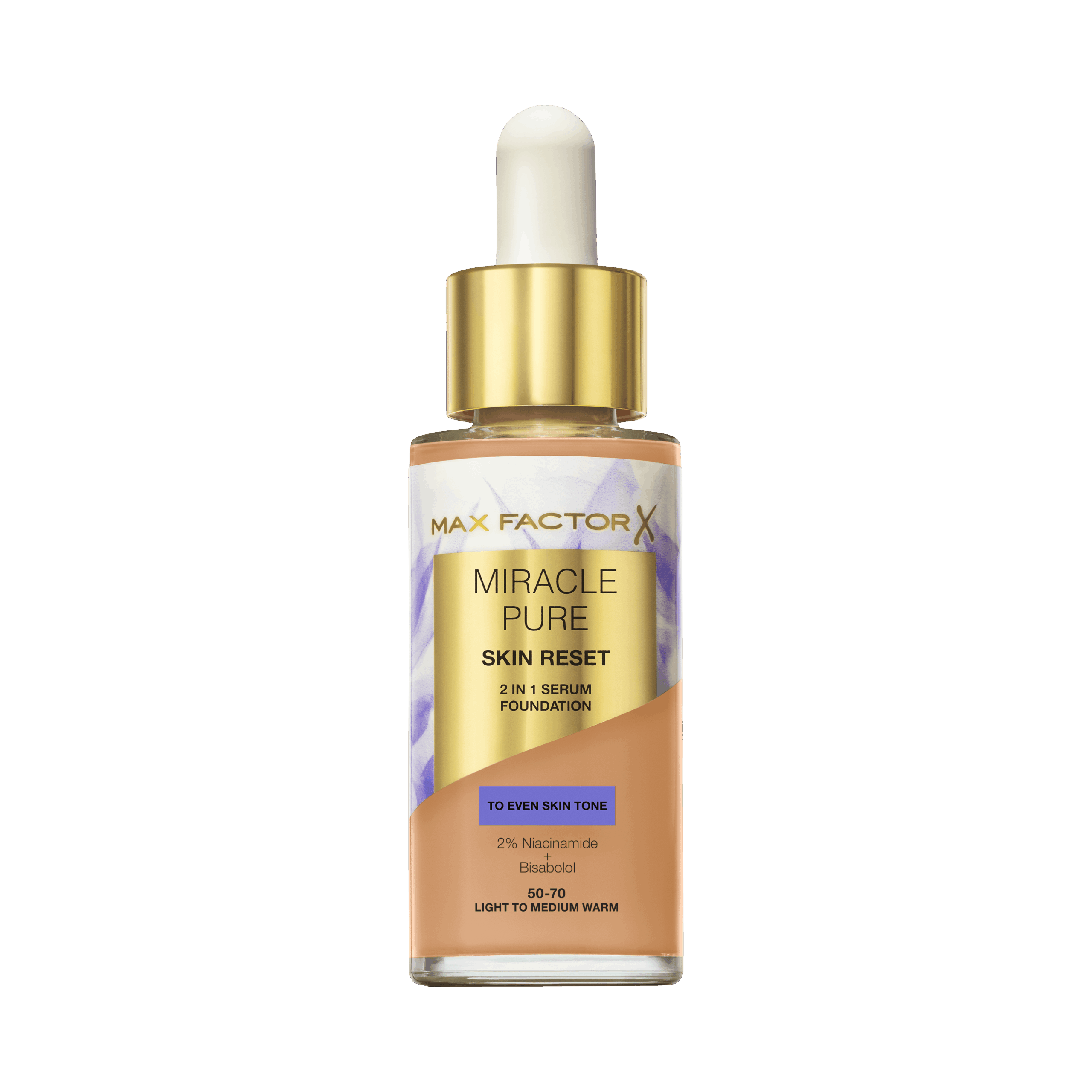 Max Factor Miracle Pure Skin Reset Serum Foundation Medium Warm - Max Factor Mvbeauty - 3616307202336