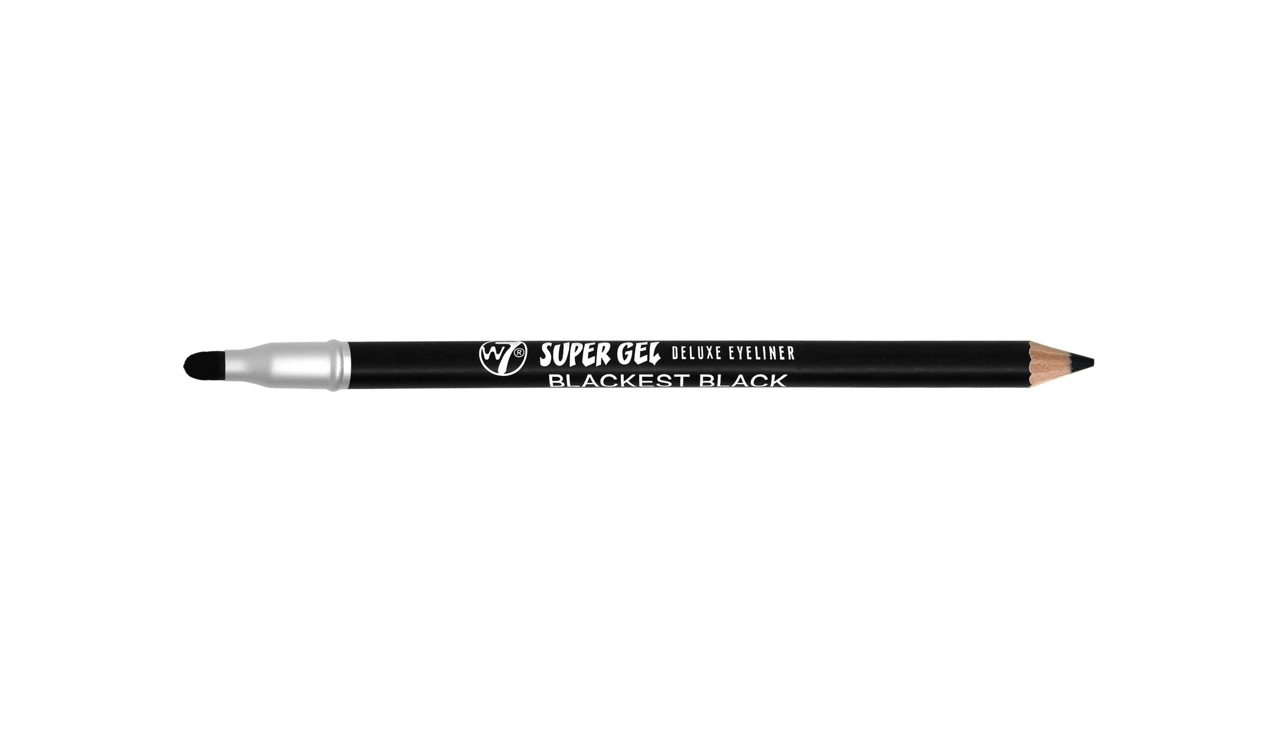 Sort Super Gel Deluxe Eyeliner Pencil Blackest Black Stk - W7 Mvbeauty - 5060083161680
