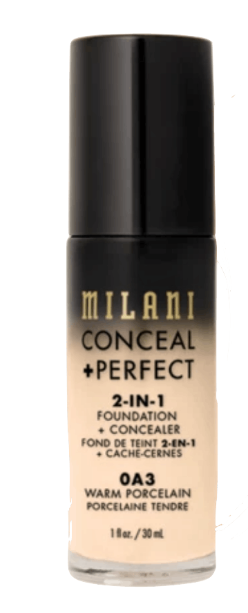 Milani Conceal Perfect 2in1 Foundation Concealer 0a3 Warm Porcelain - Milani Mvbeauty - 0717489700207