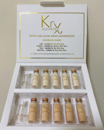 Hvid Krx Aesthetics White And Glow Meso Foundation Dark Plus Ampuller - Mvbeauty  - 4266