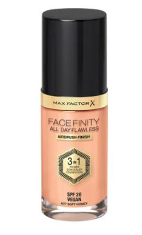 Max Factor Face Finity All Day Flawless 3in1 Primer Concealer Foundation Spf20 Soft Honey 30ml - Mvbeauty  - 3614225851674