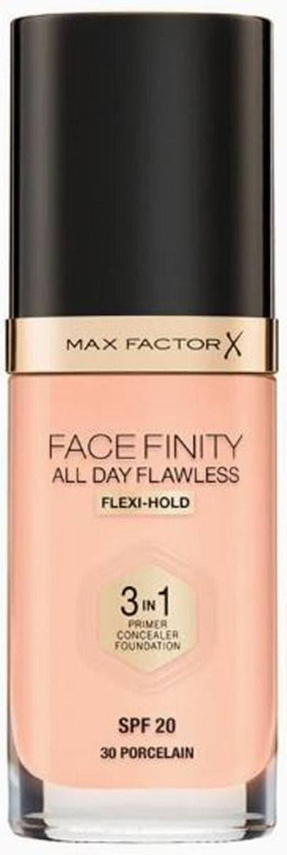 Max Factor Facefinity All Day Flawless Primer Concealer Foundation Spf20 Porcelain 30ml - Mvbeauty  - 3614225851544